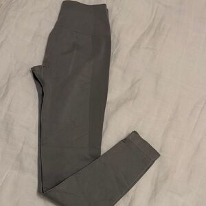 Gray High-Waisted Leggings